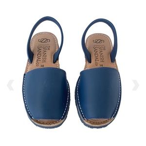 The Spanish Sandal Co navy blue size 9 brand new